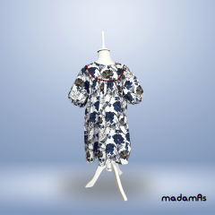 YAZLIK ELBİSE 5-8818 - MAVİ ÇİÇEK