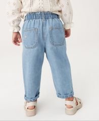 PANTOLON 5-8832 - DENİM ÇİÇEKLİ